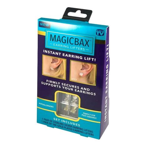 Enjoy all-day comfort with Magic Bax earring support system
